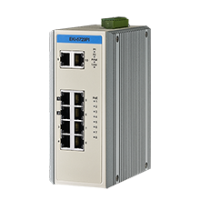 Proview 8 Port PoE GbE + 2 Port GbE Industrial Switch, Extended Temp -40~75℃